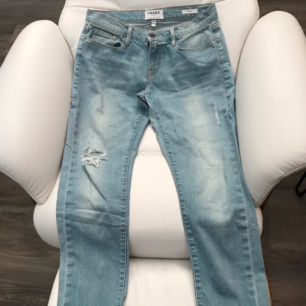 Frame Le Garçon Crop Jeans